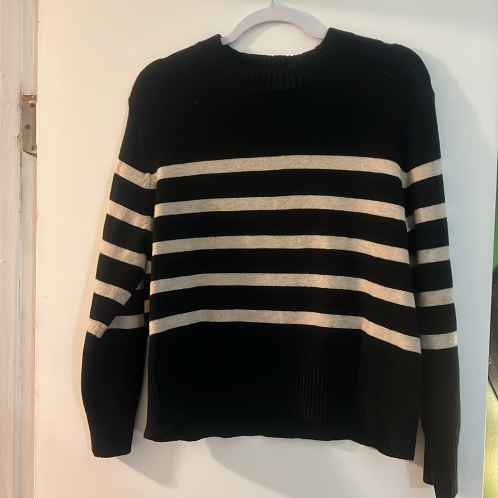 Target Black & Tan striped sweater